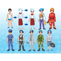 Дитяча гра на магнітах Вибери професію. Тарас 800200, 8 комплектів одягу