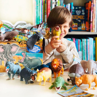 Стретч-іграшка у вигляді тварини – ПОВЕЛИТЕЛІ САВАНИ (14 шт., в дисплеї)