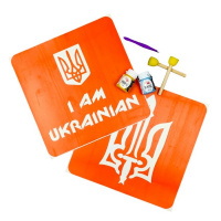 Набір для малювання по тканині "I Am Ukrainian, Тризуб" paint-n064-n059
