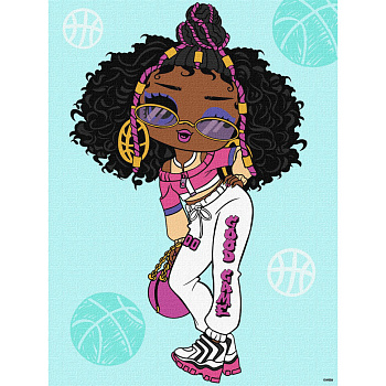 Картина за номерами "L.O.L. Surprise! Tweens Hoops Cutie" KHO6285, 30х40 см