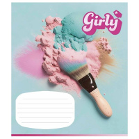 Зошит учнівський "Girly" Школяр 012-3330L-4 в лінію, 12 аркушів 