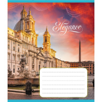 Зошит учнівський "Міста Європи" 024-550207K-5 в клітинку, 24 аркуші