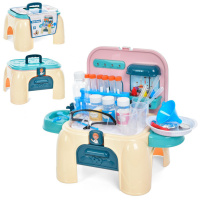 Дитячий іграшковий набір лікаря DK666-12D, склянки, баночки, пробірки