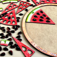 Дерев'яний пазл-сортер "Кавун - 2" (ПСД171) PSD171