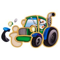 Дерев'яний пазл-вкладиш "Трактор" Ubumblebees (ПСД119) PSD119 пазл-контур