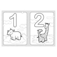 Розмальовка дитяча Розфарбуй цифри КЕНГУРУ 1489005 для найменших