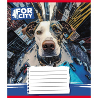 Зошит учнівський "Собака в місті" 024-560077L-1 в лінію, 24 аркуші 