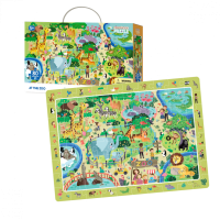 Пазл навчальний DoDo "Зоопарк" 300259, 80 деталей