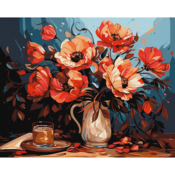 Картина за номерами "Барвисті маки" ©art_selena_ua KHO5679, 40х50см                                               