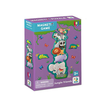 Дитяча магнітна гра "Друзі з джунглів" 200256, 8 елементів 