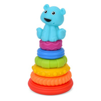 Дитяча іграшка "Пірамідка Тигреня" 638-112(Turquoise) 18,5 см, 6 кілець