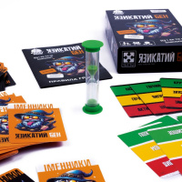 Карткова гра "Язикатий Бен" VT5903-04, 100 карток, пісочний годинник