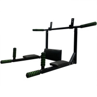 Турнік-бруси настінний "Iron" NE-TR-3B 3 в 1 з м'якими ручками чорний