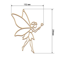 Набір для вітражного живопису за номерами "Фея" FDSGK-21