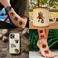 Дитячі тимчасові тату "Італійський брейнрот" Italian-brainrot-tattoo-1, 12х7 см