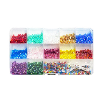 Набір бісеру для створення прикрас 037-49 в боксі, волосінь в комплекті