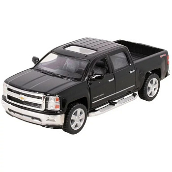 Колекційна машинка "Chevrolet Silverado 2014" KT5381W(Black) масштаб 1:42