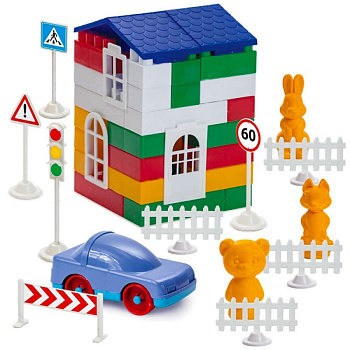 Дитячий конструктор "Лідер" №3 1-052, 100 великих деталей