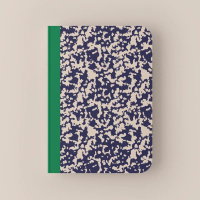 Блокнот "Exited" CBRT-0358 у крапочку, синій, формат А5, 144 аркуша