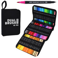 Набір скетч-маркерів MK 5766-60 двосторонні 60 штук