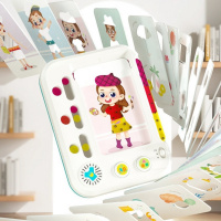 Дитячий навчальний планшет "Майстерня кольору" HE899200, 12 карток