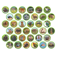 Дитячий магнітний набір Монтесорі "Тварини на континентах: Африка" 200284, 36 елементів