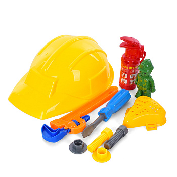 Дитячий набір інструментів SP818-8-9(Yellow) каска, вогнегасник, маска
