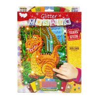 Креативна творчість "Блискуча мозаїка: Dinosaurs" БМ-02-01, 20.6х26 см