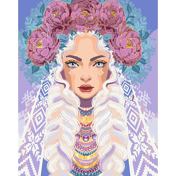 Картина за номерами "Пані Півонія" 10127-AC 40х50 см
