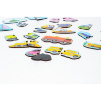 Дерев'яний магнітний пазл "Машинки" Puz-22932, 30 елементів