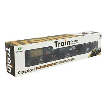 Дитячий ігровий потяг AUtree AU8880, 2 магнітні вагони, на батарейках