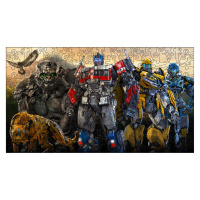 Фігурний пазл з дерева "Трансформери" PZ004-A3C-AC 180-250 деталей, розмір А3