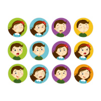 Настільна гра-мемо "Емоції" 301240, 24 фішки із зображенням