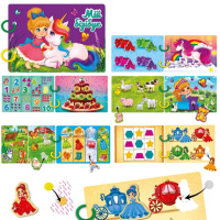 Дитяча розвиваюча книжечка "Бізі бук для дівчат" VT1310-09, 54 елемента