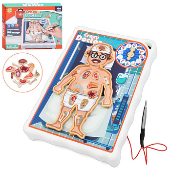 Дитяча настільна гра "Crazy Doctor" 1295-3 ігрове поле, рулетка