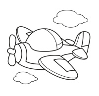 Дитяча розфарбовка для малюків "Літак" 403440, 8 сторінок