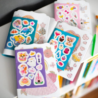 Водна розмальовка "Феї" 10171028, 8 сторінок, 21 наліпка