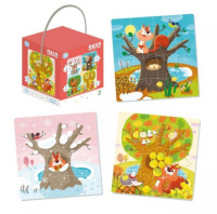 Дитячий набір пазлів "Пори року" DoDo 300125, 4 в 1