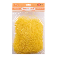 Декоративний наповнювач Сизаль 742781 натуральний, 30 грам, жовтий