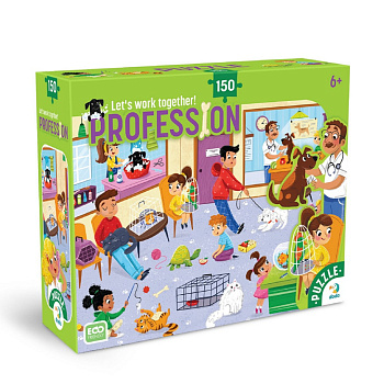 Пазл дитячий "Професії. Ветеринар" 300701, 150 елементів