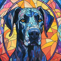 Алмазна мозаїка "Чорний погляд" DEEX16283 не повна викладка 30х30 см 