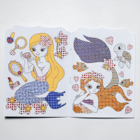 Водна розмальовка "Русалки" 10171027, 8 сторінок, 19 наліпок