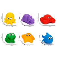 Набір для ванної "Паром" ТехноК 7938TXK, 6 тварин