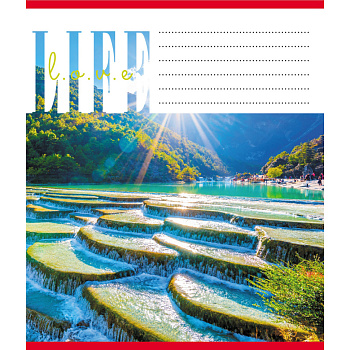 Зошит загальний "Люблю життя" 060-959062L-1 в лінію, 60 аркушів