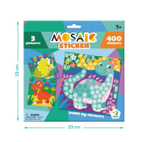 Дитячий набір для творчості мозаїка "Динозаври" 300898 зі стікерами