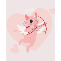 Картина за номерами "Хвостатий Купідон" 16515-AC 40x50 см                                                      