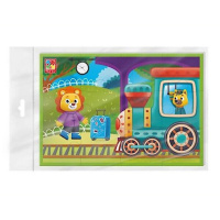 Дитячі розвиваючі м'які пазли "Потяг" VT1104-22 А5