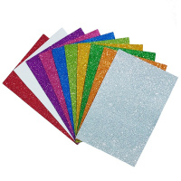 Набір кольорового фоамірана з глітером 17GLKA4-MIX2, 1,7-0,1 мм 10 аркушів