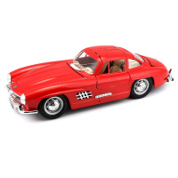 Автомодель - MERCEDES-BENZ 300 SL (1954) (асорті червоний, сріблястий, 1:24)
