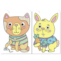 Дитяча розмальовка "Water Book Пухнастик" РМ-82-01, 6 аркушів